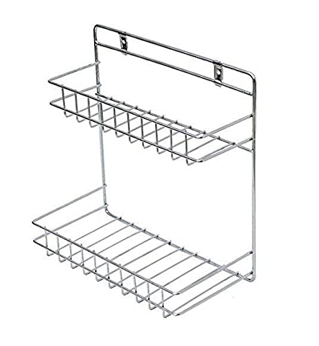 ACHARAJ Stainless Steel Detergent Holder Multipurpose Wall Mount Rack for Bathroom and Kitchen Silver - Image 1