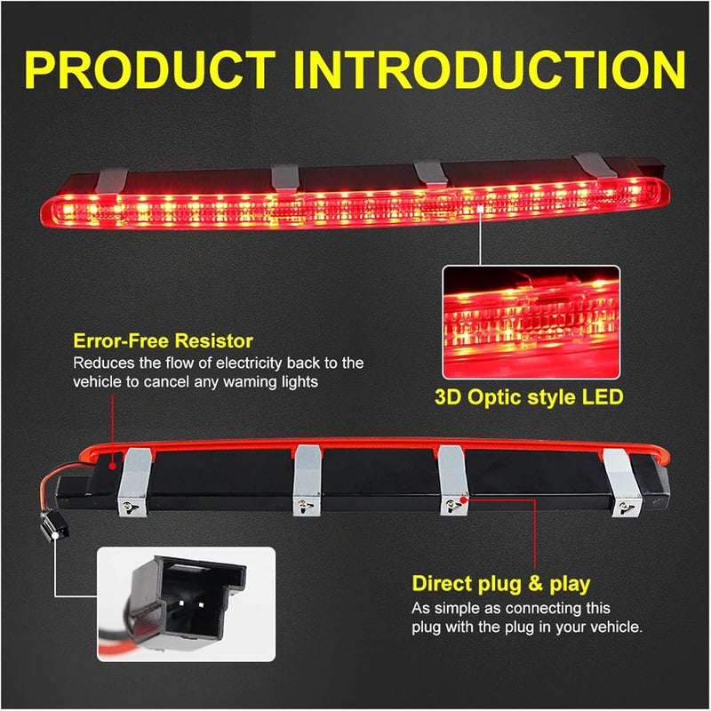 QASULER High Mount Brake Light for Benz W203 - Image 4