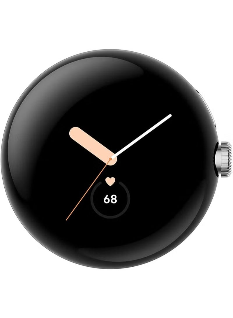 LTEET Google Pixel LTE Watch, Polished Silver Stainless Steel Case, Active Band in Chalk,, 41mm - Image 5