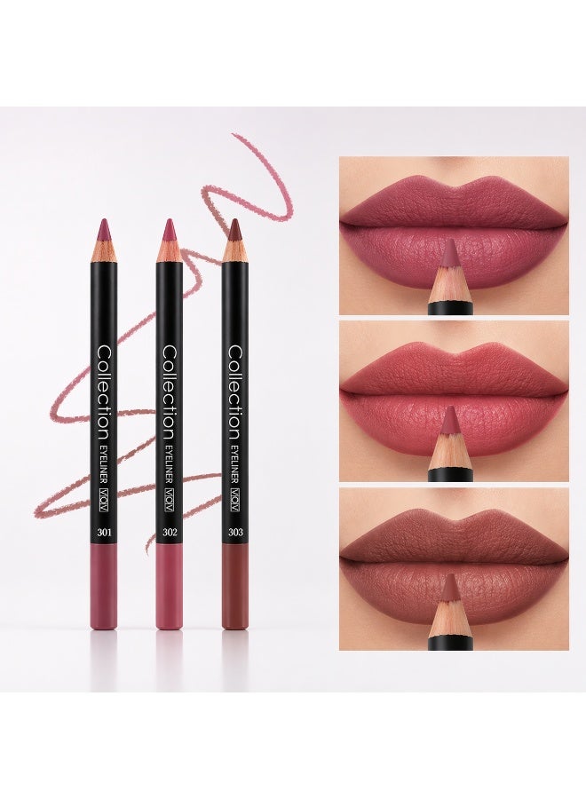 فوف مجموعة  تحديد الشفاه الفاخر Collection Pro Lip Liner بدرجات طبيعية مخملية لتحديد، تكبير وتثبيت لون الشفاه بثبات طويل بدون تلطخ - Image 1