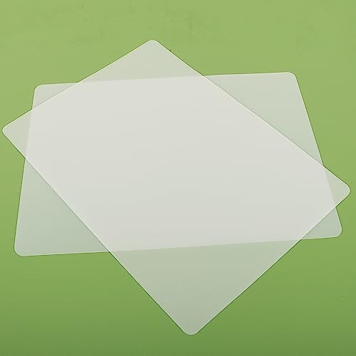 Janeart Clear Silicone Mat for Kitchen Counter, 10.24”x 14.2”(1MM) Non-slip Countertop Protector Liner, Small Non-Stick Baking Mat, Heat Resistant Placemat for Pastry, Translucent(2/Pack) - Image 1