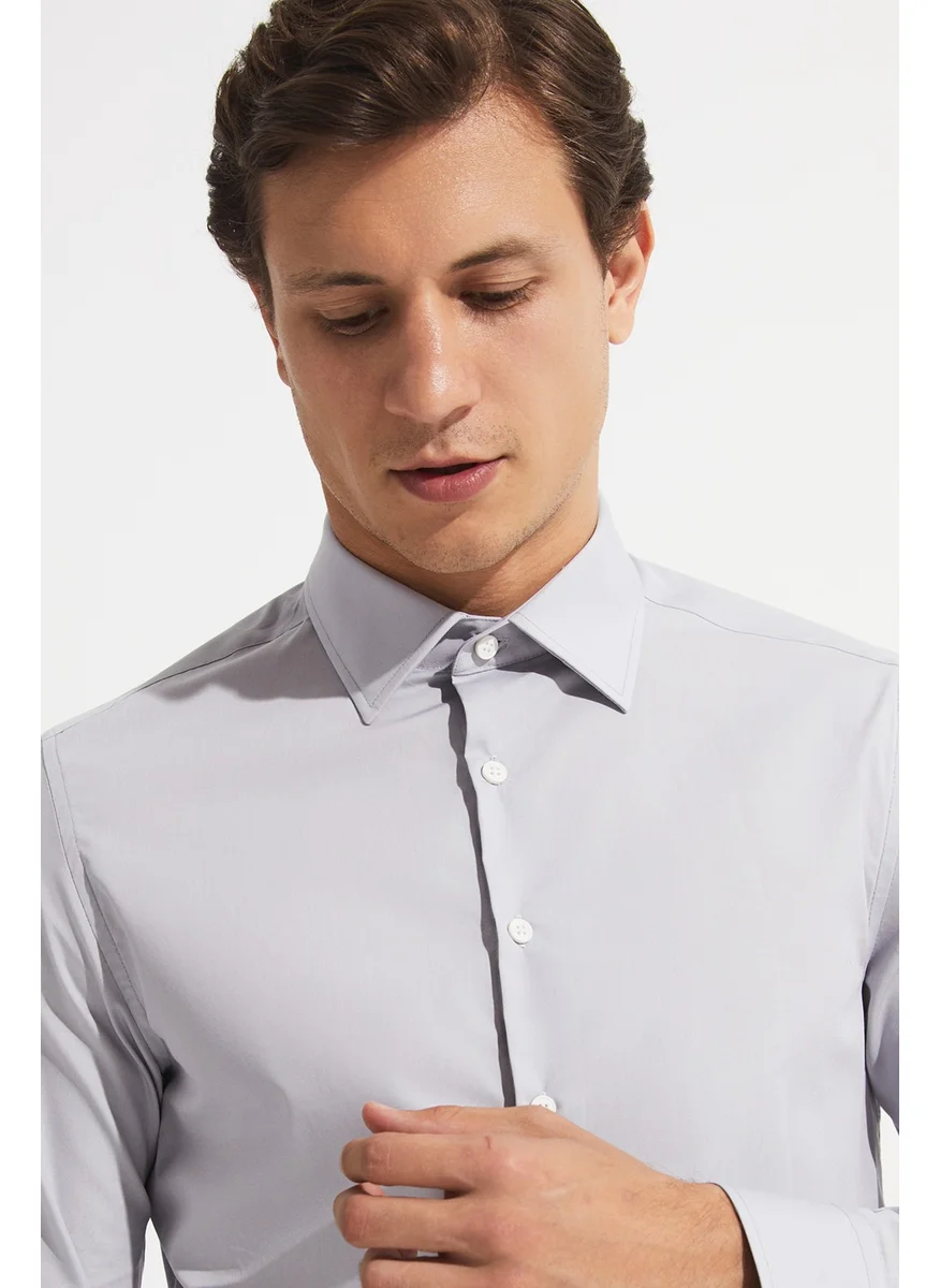 جون Exclusive Men's Slim Fit Long Sleeve Shirt