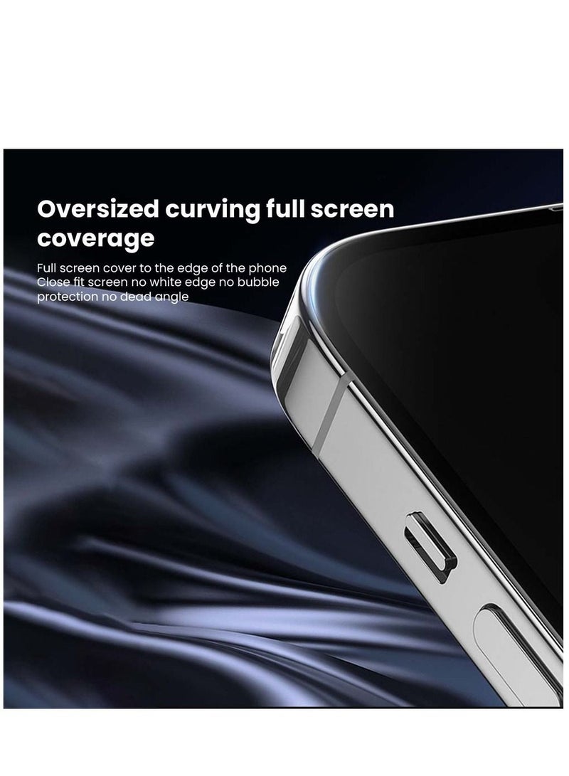 Privacy Screen Protector for iPhone 12 Pro Max 6.7inch 9H Anti-Spy Tempered Glass Edge to Edge Coverage Bubble Free, HD Clear, Anti-Scratch, Anti Crack, Easy Installation Including Easy Align Tray