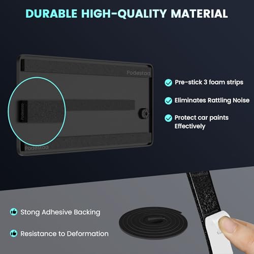 Podestaa Rear License Plate Bracket Holder for Audi 2014-2024 A3 A4 A5 A6 A7 A8 Quattro Sportback Allroad S3 S4 S5 S6 S7 S8 RS3 RS4 RS5 RS6 RS7 Series License Plate Bumper Car Tag Frame Mounting Kit - Image 4