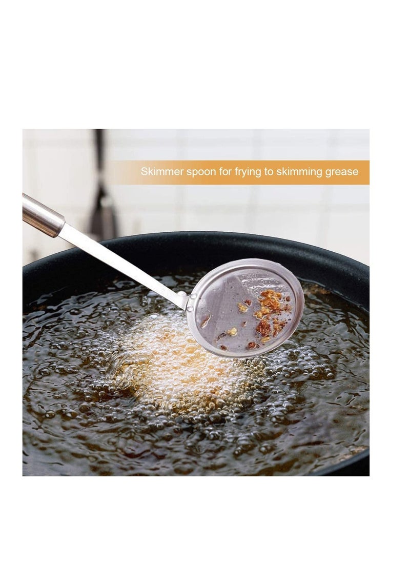 Generic - Hot Pot Fat Skimmer Spoon Stainless Steel Fine Mesh Strainer for Skimming Grease and Foam - Image 1