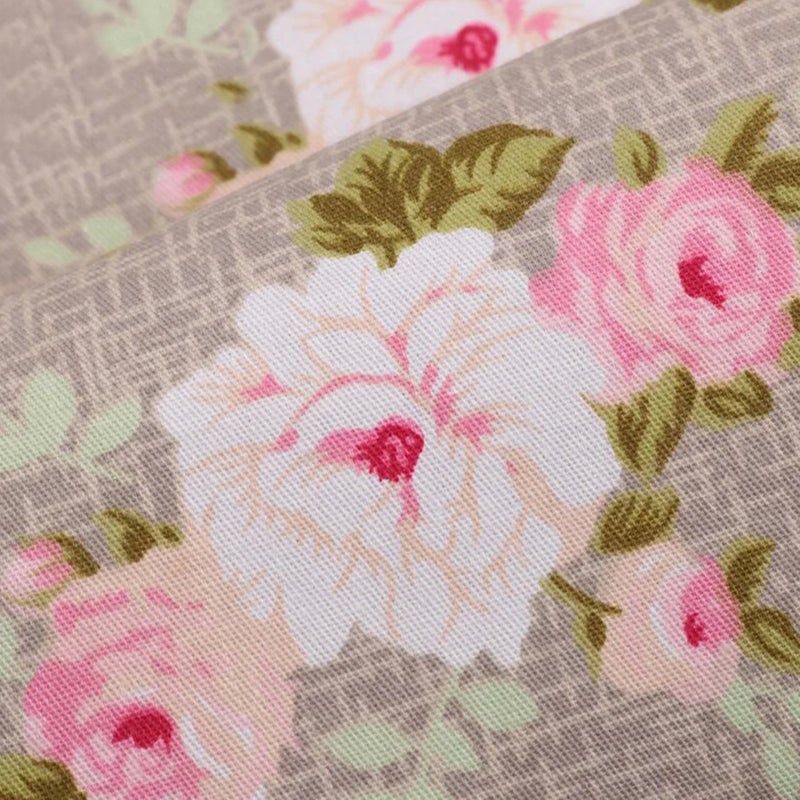 Hanjunzhao 14 Fat Quarters Bundles 18x22 inch - Pre-Cut Cotton Quilting Fabric Squares -Floral Print Quarter Yard Fabric - for Sewing, Quilting, Patchwork, and DIY Crafts - Coffee Series - Image 3