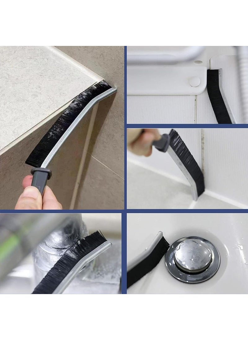 Prostuff.in Prostuff.in® 2 Pcs Multifunctional Long Soft Handle Hard Bristle Gap Cleaning Brush Clean The Dead Corners of Toilet Bathroom Kitchen Window Slots, Multi-Purpose Deep Cleaning Brush Supplies  - Image 2