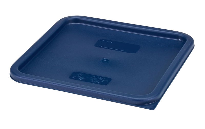 Cambro غطاء أزرق – غطاء لحاويات تخزين الطعام الكلاسيكية بسعة 12 و 18 و 22 QT مربع - Image 1