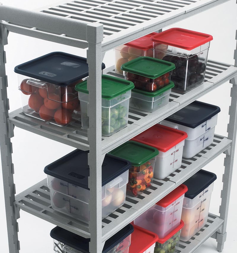 Cambro غطاء أزرق – غطاء لحاويات تخزين الطعام الكلاسيكية بسعة 12 و 18 و 22 QT مربع - Image 5