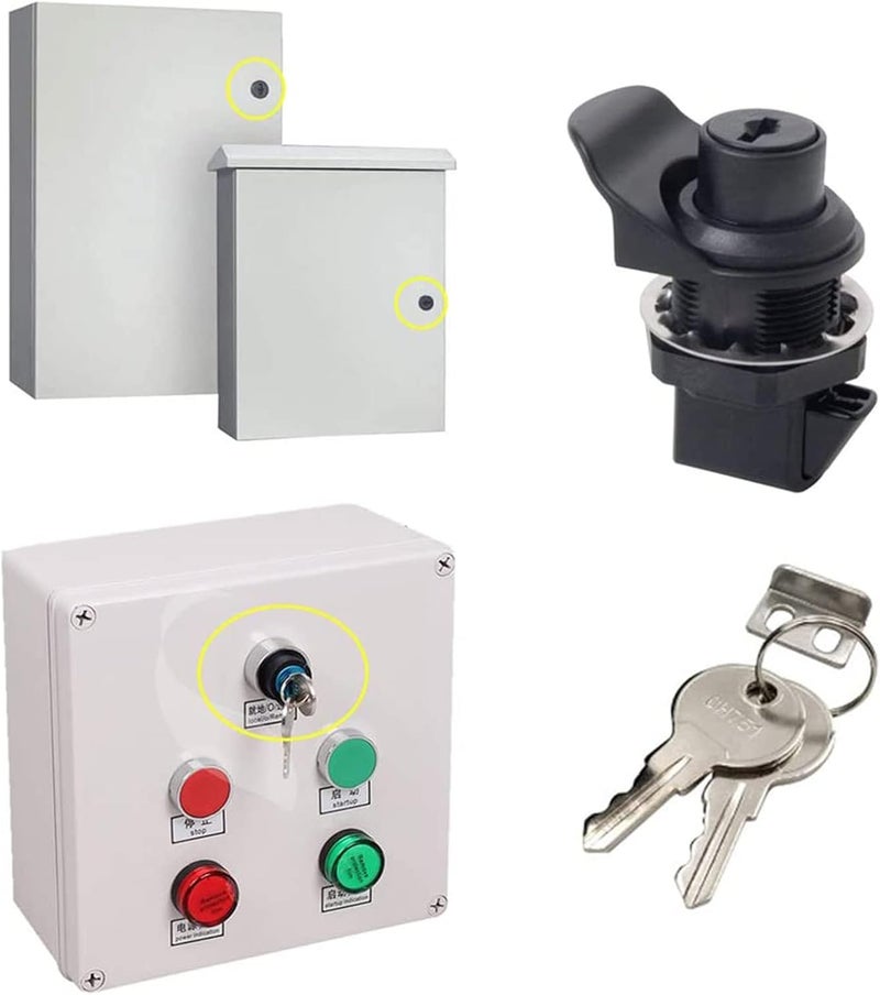 HOWDIA 2Pcs Push Button Lock Glove Box Latch Replacement, Glove Compartment Latch Golf Cart Lock Accessories for Truck Tool Box Marine Use, Press The Switch - Image 5