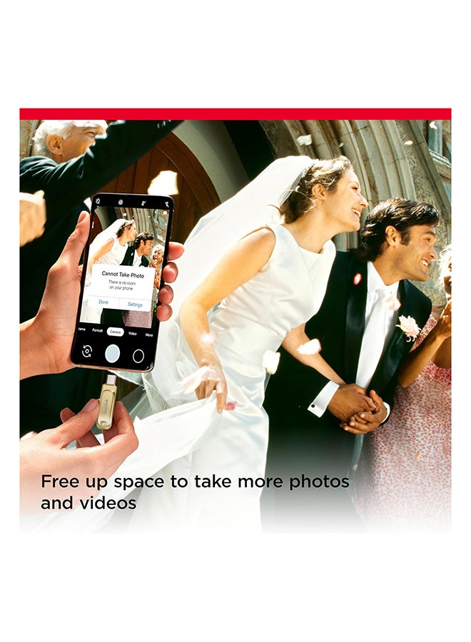 sandisk 128GB Ultra Dual Drive Luxe USB Type-A and Type-C  USB 2.0 Read Speed Up to 400MB/s - SDDDC4-128G-G46GD - Image 4