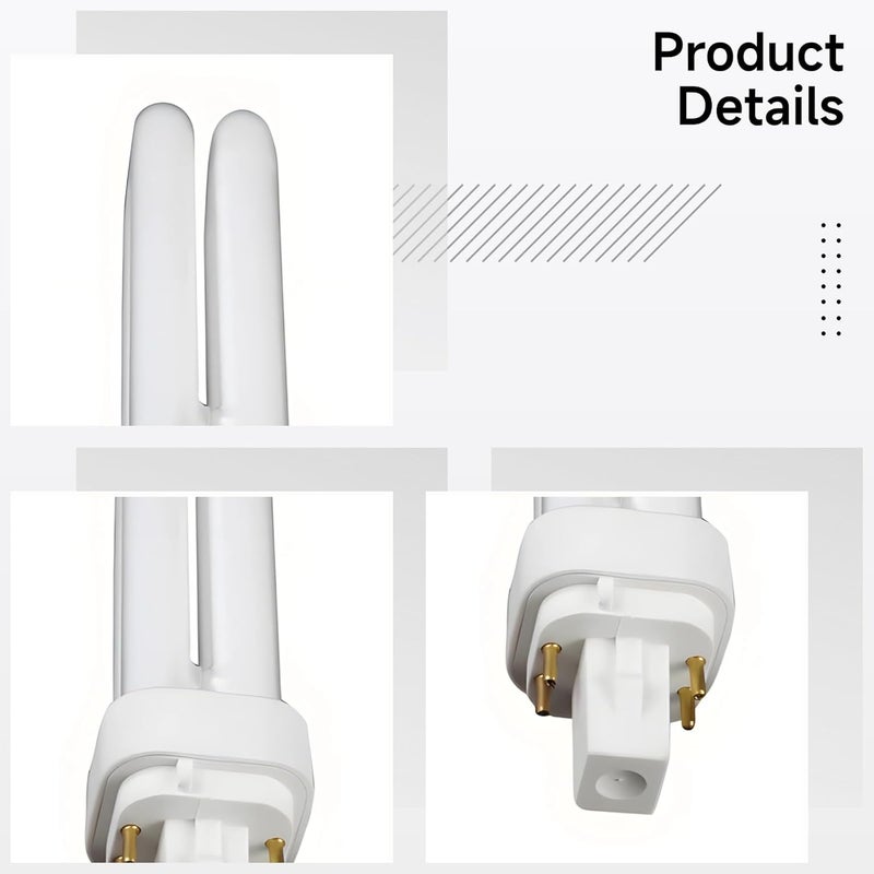 10 Pcs 26W 4-Pin 2U Fluorescent Tubes, Pluggable, Horizontal, Energy-Saving, Neutral Light for Downlights - Image 2