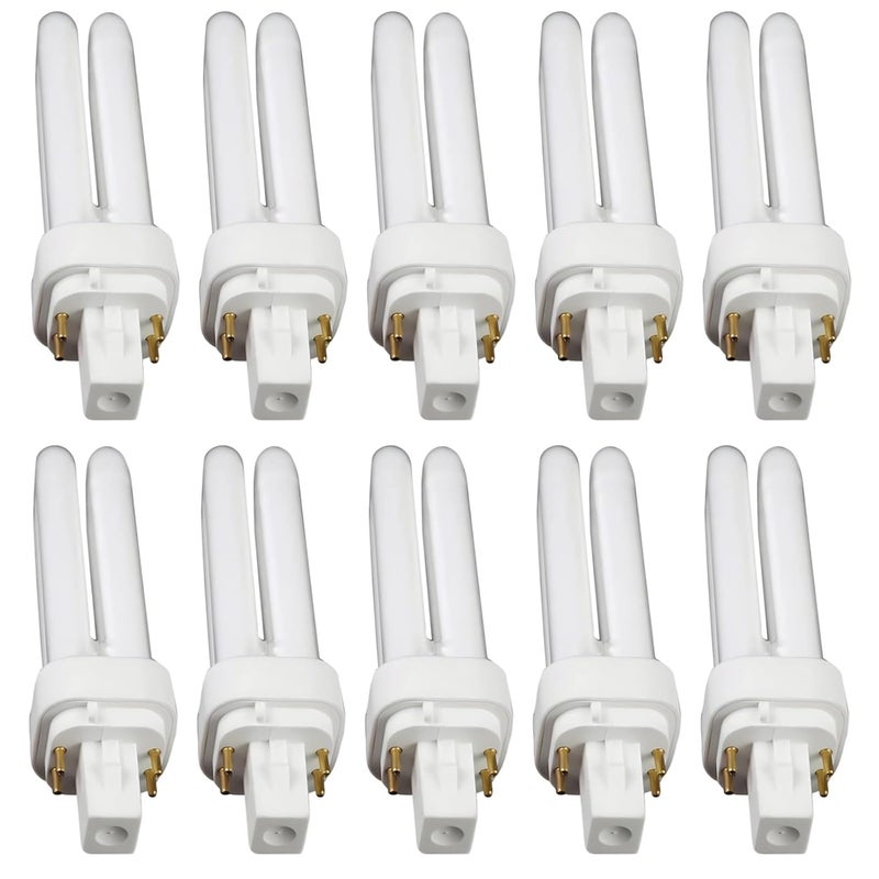 10 Pcs 26W 4-Pin 2U Fluorescent Tubes, Pluggable, Horizontal, Energy-Saving, Neutral Light for Downlights - Image 1