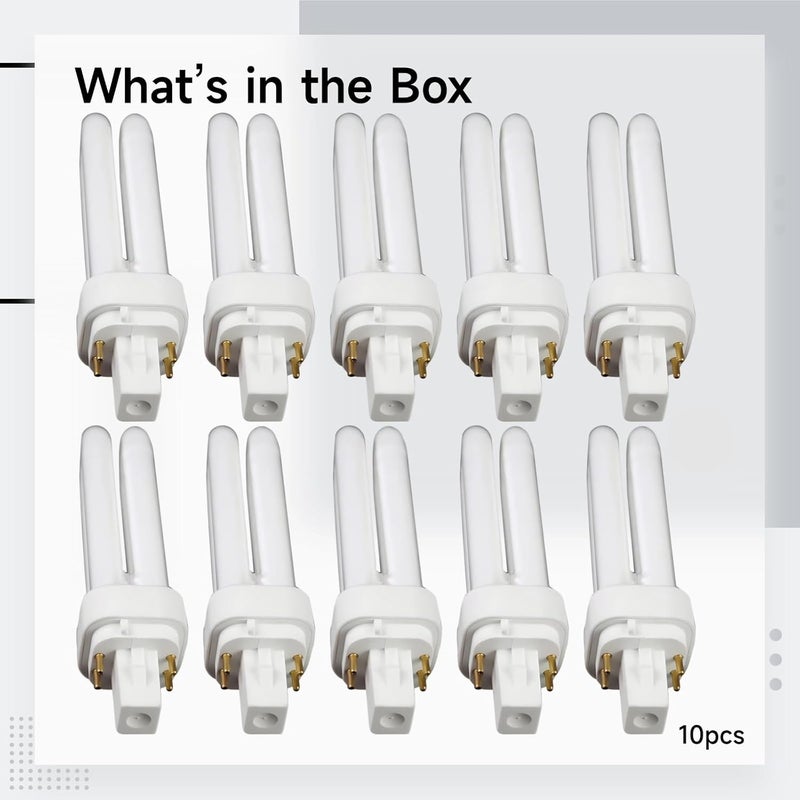 10 Pcs 26W 4-Pin 2U Fluorescent Tubes, Pluggable, Horizontal, Energy-Saving, Neutral Light for Downlights - Image 5