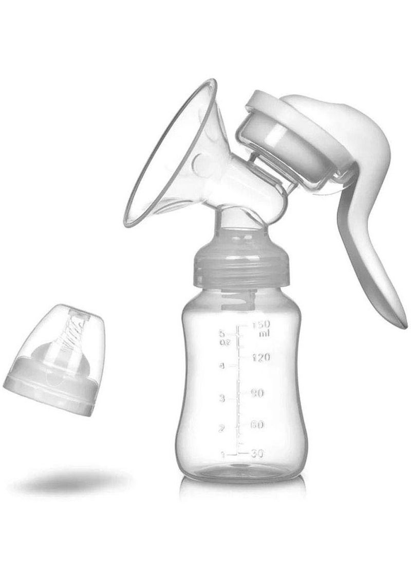 قابل للتعديل سيليكون مضخة يدوية الرضاعة الطبيعية الرضاعة الطبيعية مضخة يدوية محمولة صغيرة - Image 2