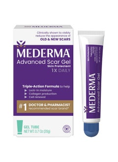 Mederma Advanced Scar Gel, Treats Old And New Scars, Reduces The Appearance Of Scars From Acne, Stitches, Burns And More, 0.70Oz (20G)  - Image 1