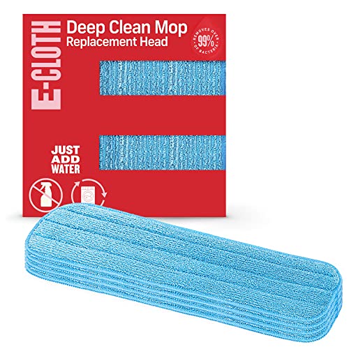 E-Cloth 4-Pack Deep Clean Mop Head, Microfiber Mop Replacement Head, Perfect Floor Cleaner for Hardwood, Laminate, Tile and Stone Flooring, Washable and Reusable, 100 Wash Promise - Image 1
