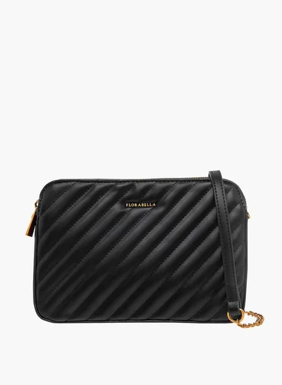 فلورا بيلا من شو إكسبرس Women Quilted Crossbody Bag with Zip Closure and Adjustable Strap