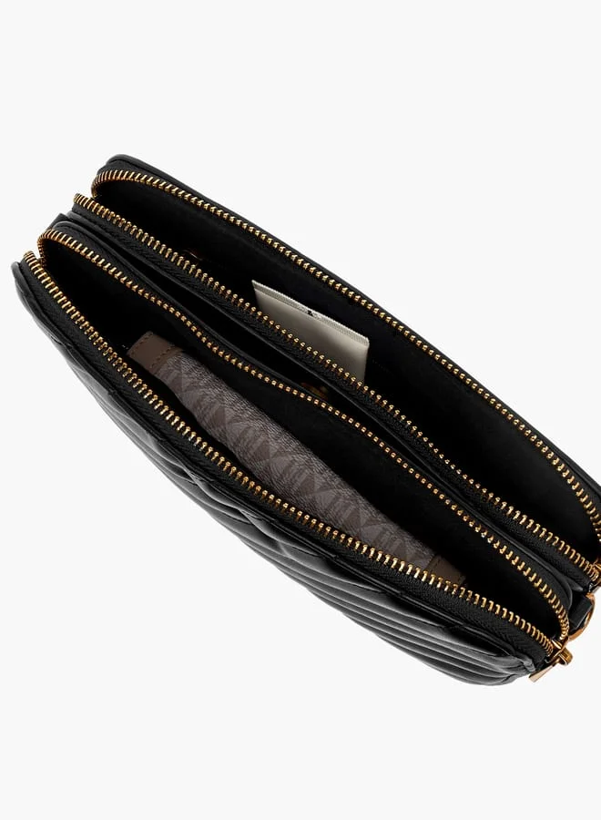 فلورا بيلا من شو إكسبرس Women Quilted Crossbody Bag with Zip Closure and Adjustable Strap