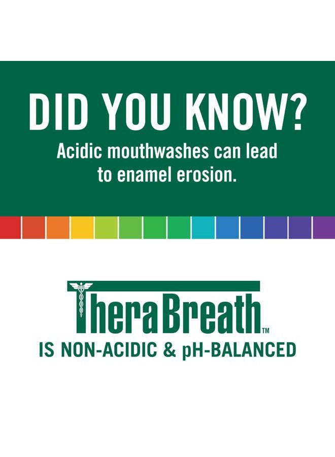 Therabreath غسول فم بنكهة النعناع من غابات المطر، خالي من الكحول، 16 أونصة سائلة (عبوتين) - Image 5