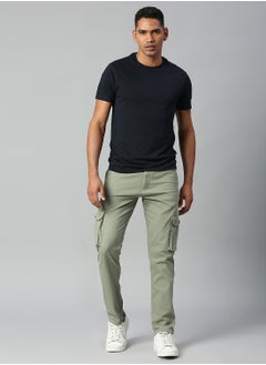 Dennis Lingo Men's Sage Tapered Fit Cargo Trousers - Durable Cotton, Full-Length  - Image 1