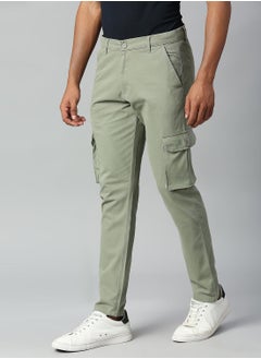 Dennis Lingo Men's Sage Tapered Fit Cargo Trousers - Durable Cotton, Full-Length  - Image 2