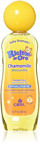 Grisi Set of 3 Ricitos de Oro Baby Shampoo Chamomile Hypoallergenic Tear Free Shampoo - Image 1