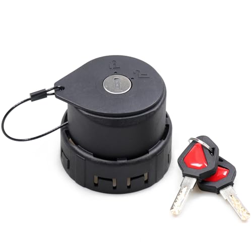 RERPRO Fuel Locking Gas Cap Compatible with 2021 2022 2023 2024 2025 New Ford Bronco 2/4 Door F150 Interior Accessories Lock Fuel Tank Filler Plug with 2 Keys, 1 Set Black - Image 1
