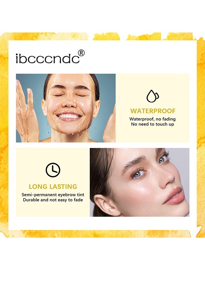 ibcccndc Eyelash And Brow Tint Dye , Instant Eyebrow Brown Hair Color Kit Voluminous Coloring For Lash And Brow Perfect Partner For Lash Perm Lift Lamination Treatment, Quick Results (Chestnut Brown)-5g#2  - Image 5