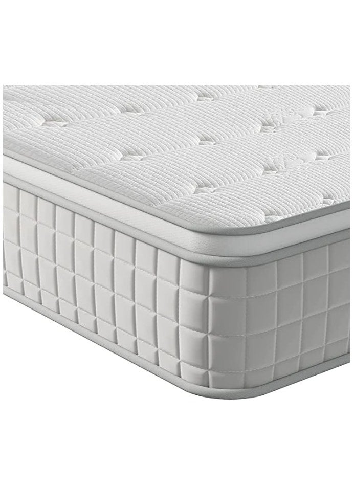 Sleepwell Sleepwell Infinity Memory Foam Twin Mattress and Luxury Hybrid Pocket Spring Mattress Experience Ultimate Comfort Size - 190x120x30cm  - Image 2