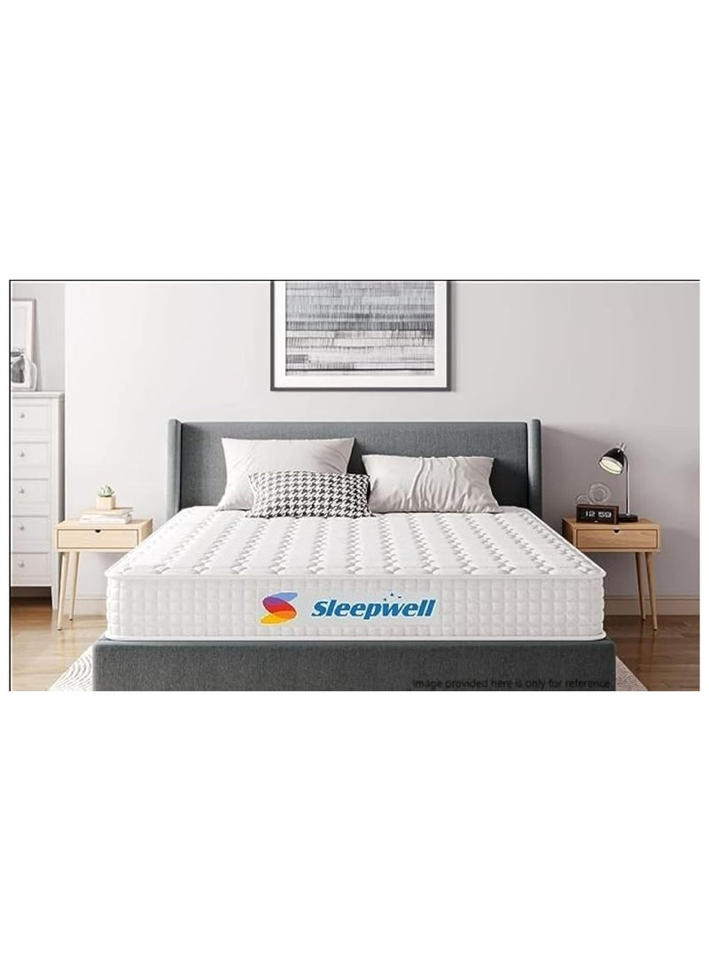 Sleepwell Sleepwell Infinity Memory Foam Twin Mattress and Luxury Hybrid Pocket Spring Mattress Experience Ultimate Comfort Size - 190x120x30cm  - Image 1