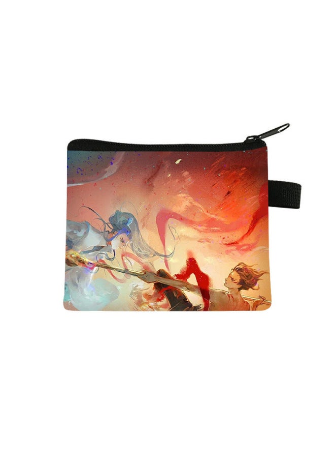 New Nezha Coin Purse Children's Short Mini Storage Bag Student Large Capacity Cute Square Bag