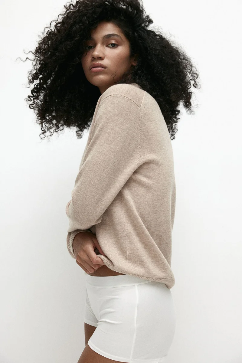 H&M Cashmere-Blend Polo Shirt