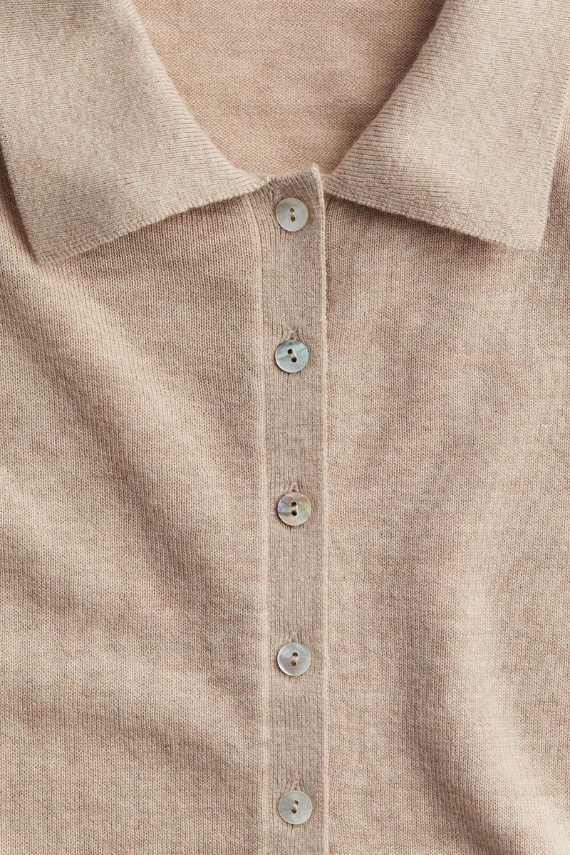 اتش اند ام Cashmere-Blend Polo Shirt