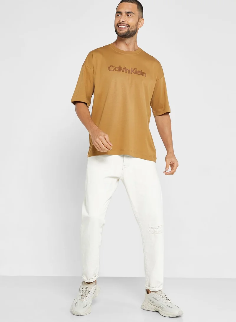 CALVIN KLEIN Logo Crew Neck T-Shirt