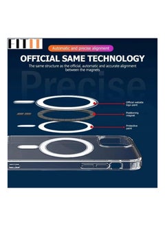 FITIT FITIT CLEAR MAGSAFE CASE 6.2" IPHONE 15, Supports Wireless Charging, Military-Grade Protection,Anti-Yellowing, Anti-Scratch,Slim Magnetic Case Cover  - Image 4