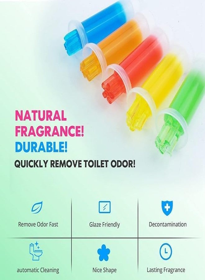 Jaimin Creation 1 Pc's Toilet Cleaning Gel Flower Bathroom Cleaner Toilet Fresheners Air Fresher For Remove Bad Smell Bad Odor, Long-Lasting Refills Gel Stamp Injection Multicolor - Image 3