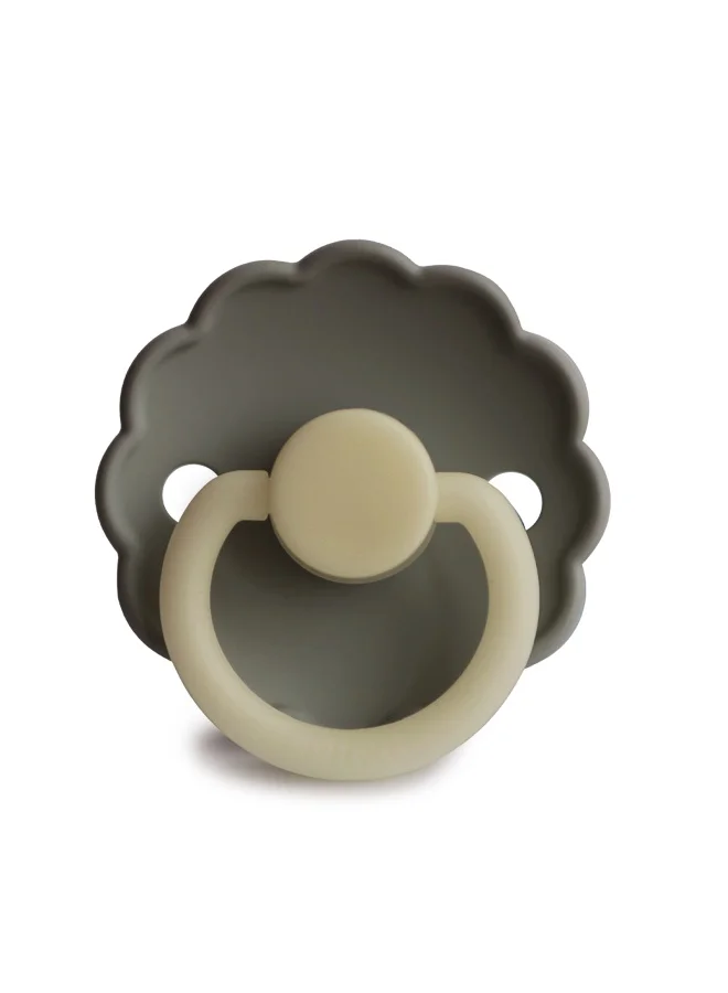 FRIGG Daisy Silicone Baby Pacifier 0-6M 1-Pack Portobello Night - Size 1