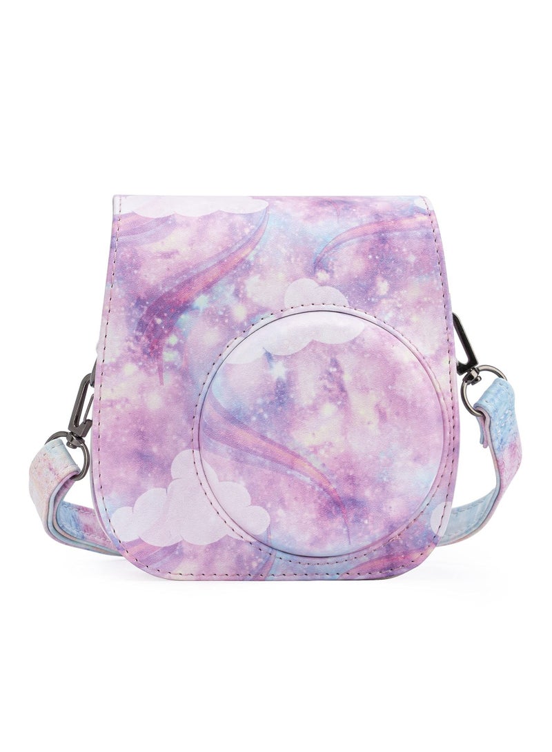 SYOSI Protective & Portable Case Compatible with fujifilm instax Mini 11/ 9/ 8/ 8+ Instant Film Camera with Accessory Pocket and Adjustable Strap (Starry sky Pink) - Image 4