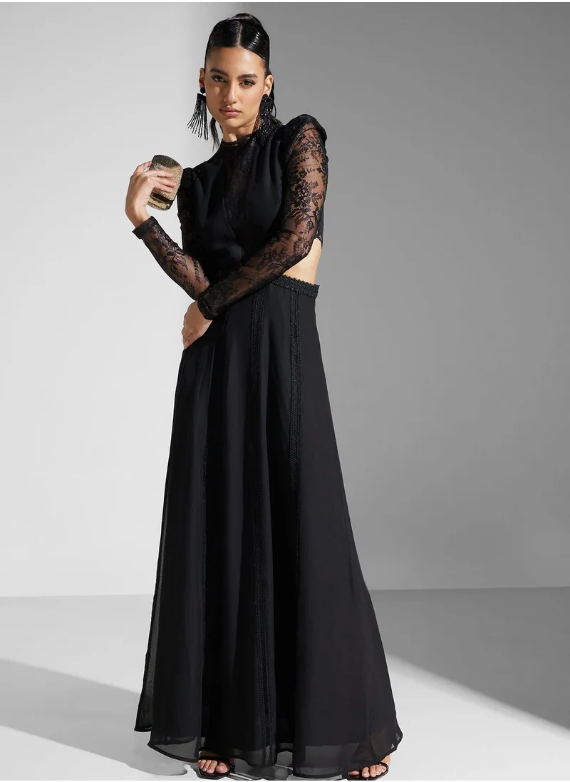 True Decadence V-Neck Pleated Dress