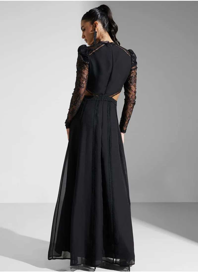 True Decadence V-Neck Pleated Dress