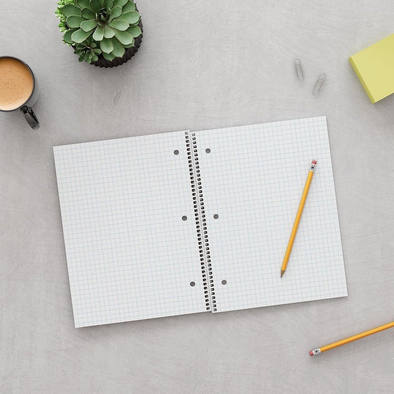 Staples STAPLES 132712 1Subject Notebook 8Inch x 105Inch Graph Ruled 70 Sheets Blue 23985B  - Image 4