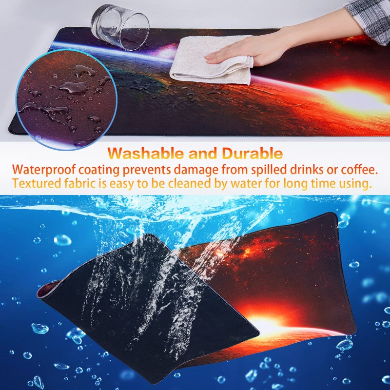 Canjoy Gaming Mouse Pad, Large Extended Mouse Pad Big Computer Mousepad for Home Office Gaming Work 31.5x15.7inch - Image 4