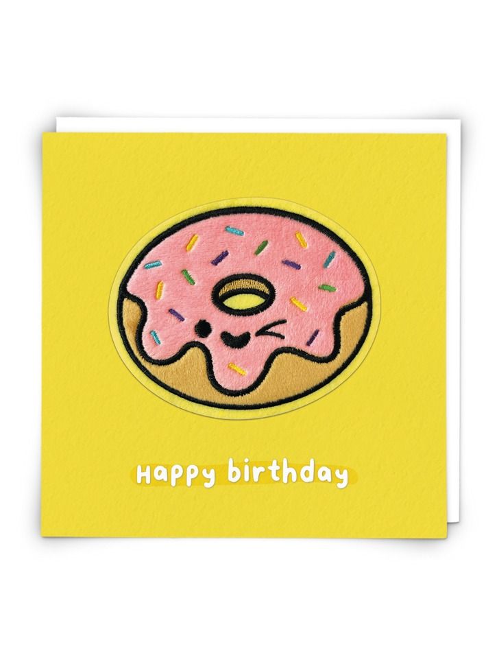 Redback Cards Harley Donut Happy Birthday Greeting Card