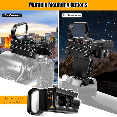 Astromania Red Dot Finderscope for Telescope Deluxe Finder, StarPointer Red Dot Sight Metal Reflex Finder Scope for Astronomical Telescope - Red Dot Viewfinder Finderscope with Dovetail Finder Bracket - Image 4