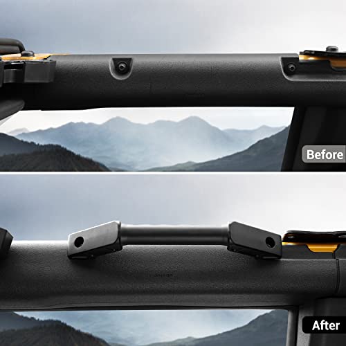 Hoolcar Front Roll Bar Grab Handles Metal Grip Handle Compatible with 2021-2022 Ford Bronco, Interior Accessories, 2PCs - Image 2