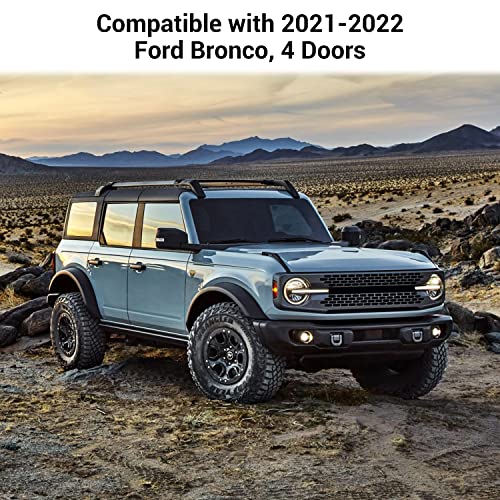 Hoolcar Front Roll Bar Grab Handles Metal Grip Handle Compatible with 2021-2022 Ford Bronco, Interior Accessories, 2PCs - Image 5