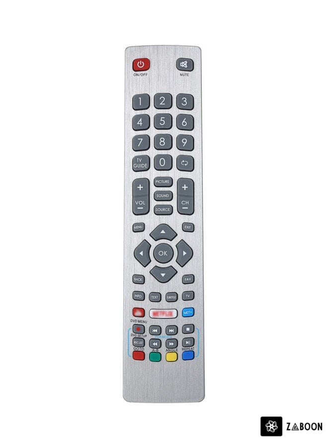 Zaboon TV Remote Control For Sharp Aquos Silver