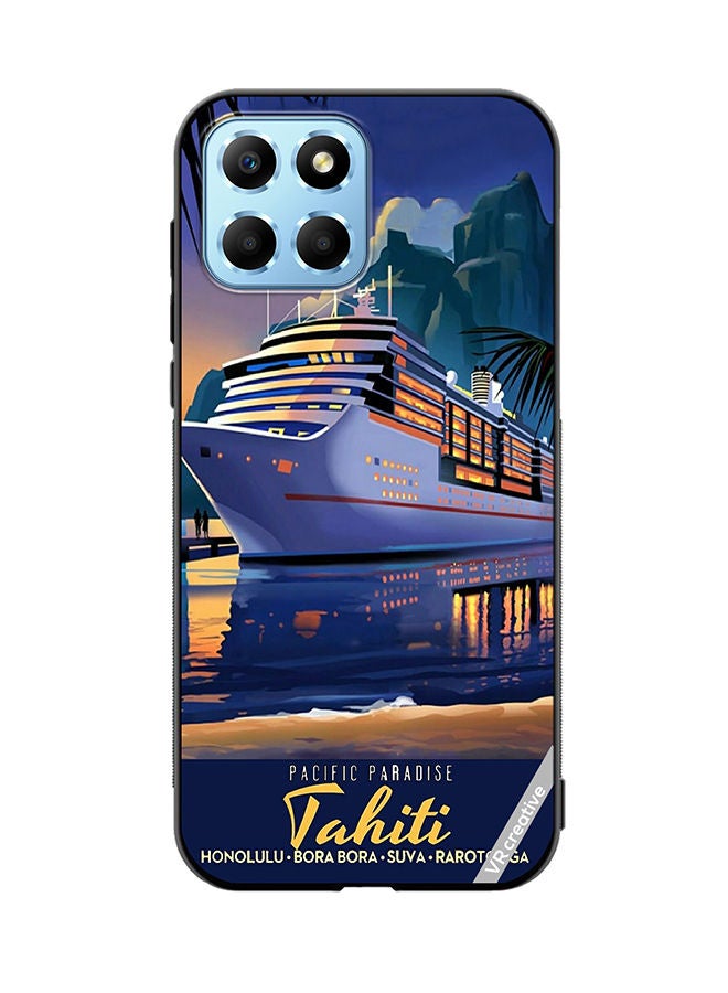 VR CREATIVE Protective Case Cover For Honor X8 5G Pacific Paradise Design Multicolour - Image 1