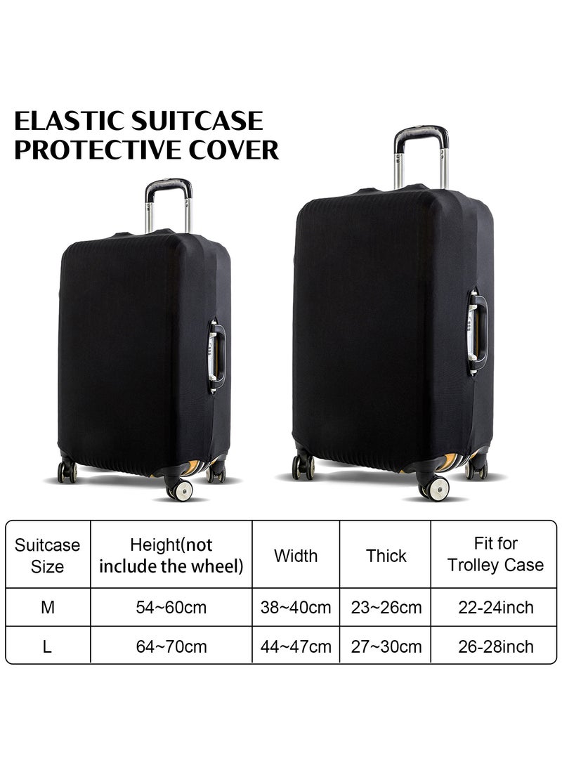 Generic - Elastic Travel Luggage Cover, Thickened Wear-Resistant Suitcase Protector for 26-28 Inch Luggage, High Elasticity Polyester - Image 1